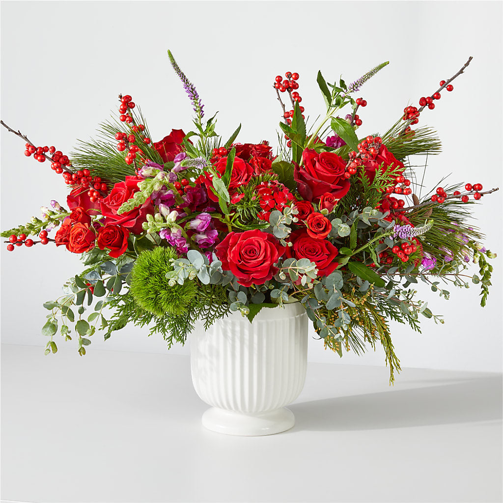 Big Red Bow Bouquet – United Market Street, Lubbock TX