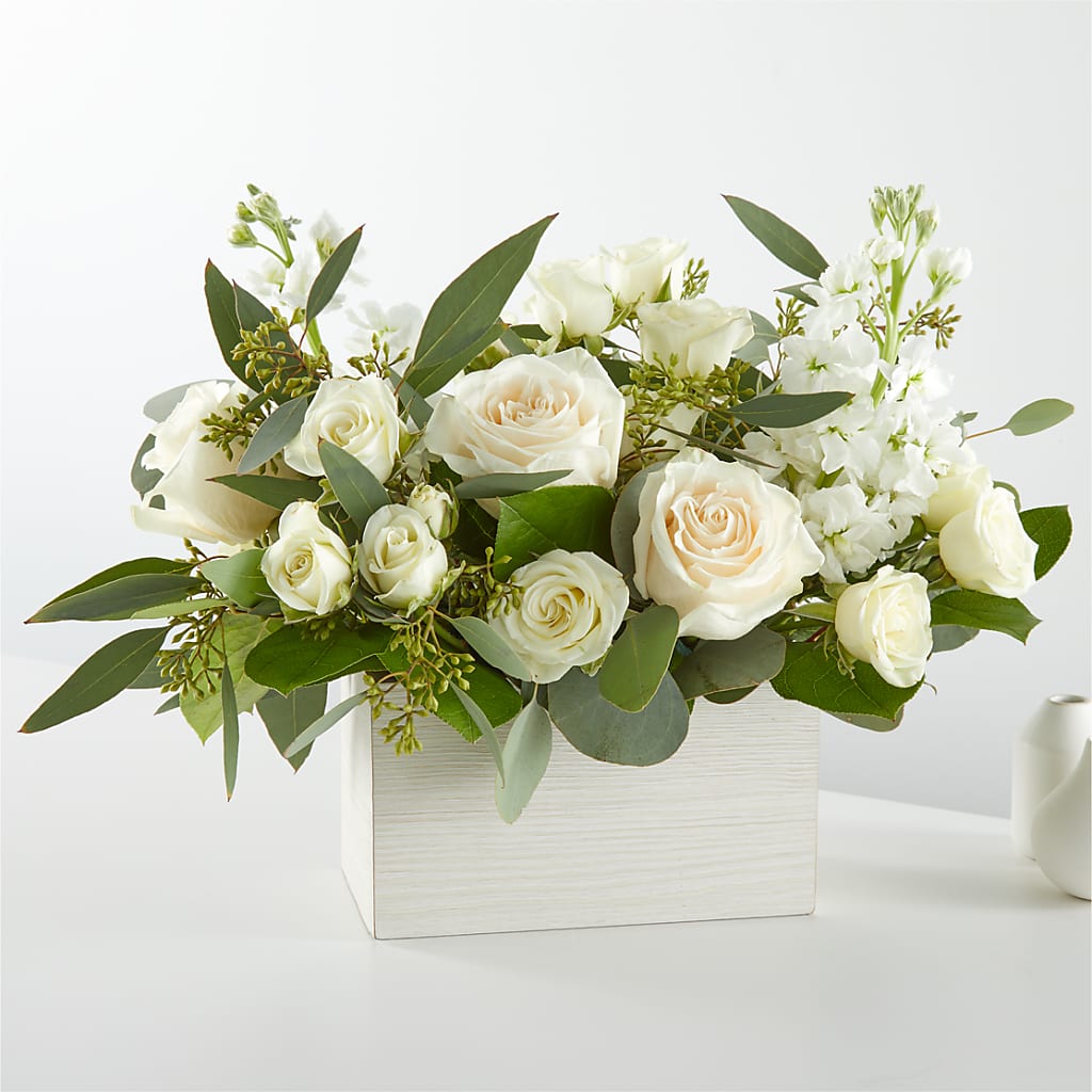 Fresh Linen Box Bouquet – United Market Street, Lubbock TX