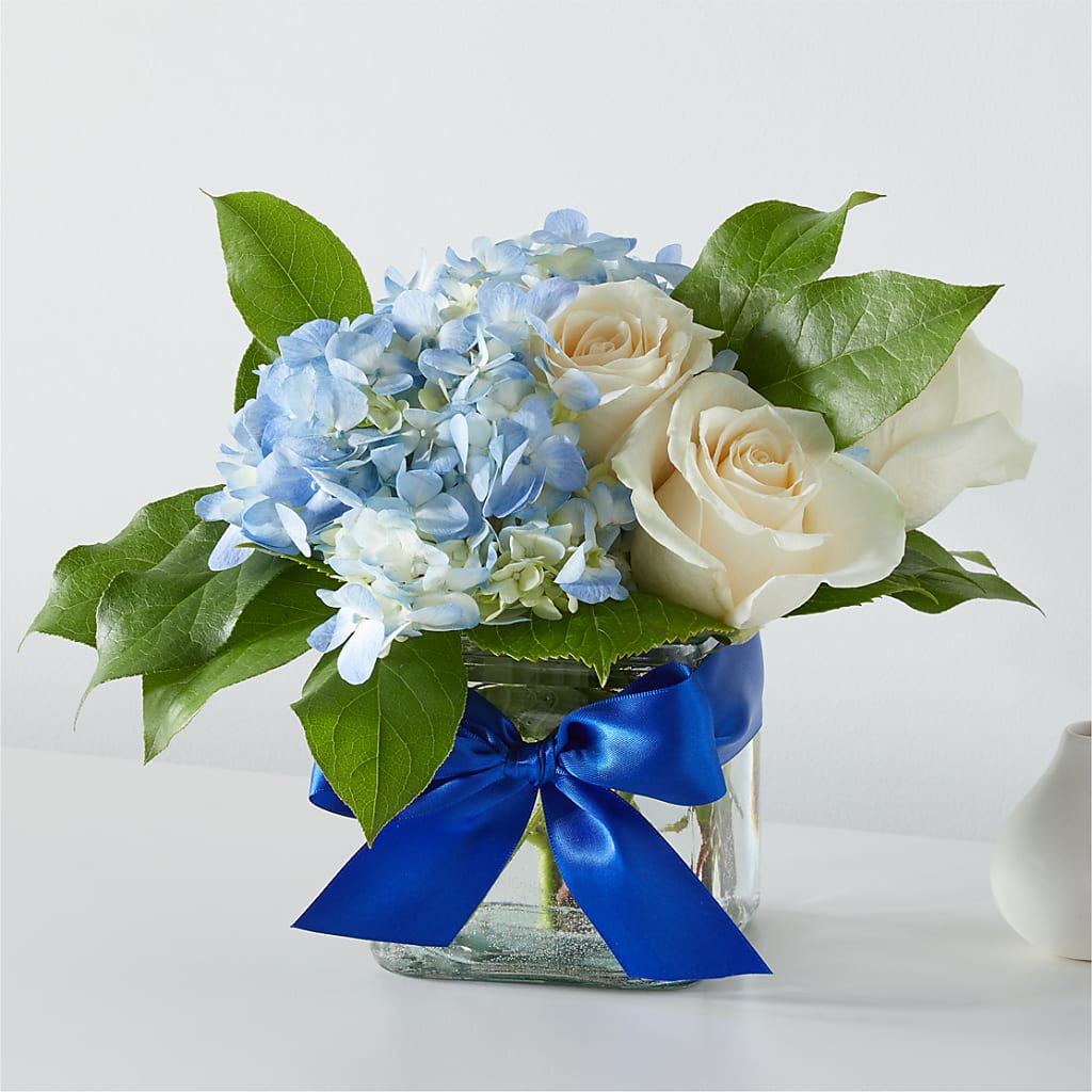 Sky Blue Delight Bouquet – United Market Street, Lubbock TX