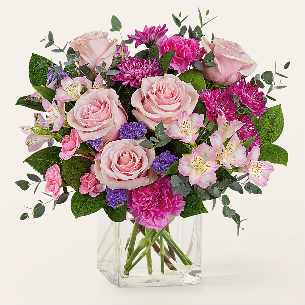 Rosy Radiance Bouquet – United Market Street, Lubbock TX