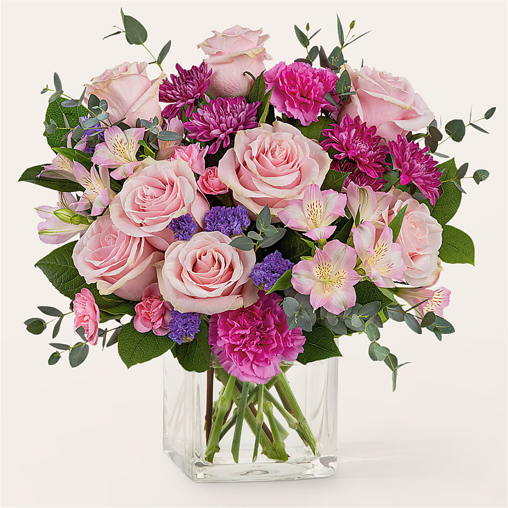 Rosy Radiance Bouquet – United Market Street, Lubbock TX