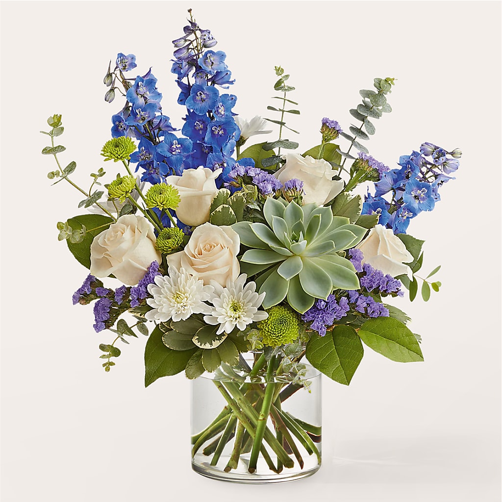 Cerulean Waves Bouquet – United Market Street, Lubbock TX