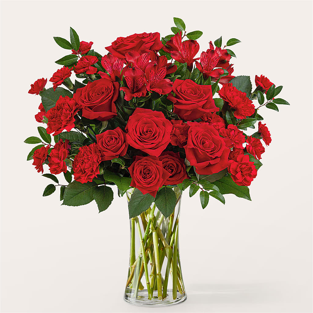 Brilliant Ruby Bouquet – United Market Street, Lubbock TX