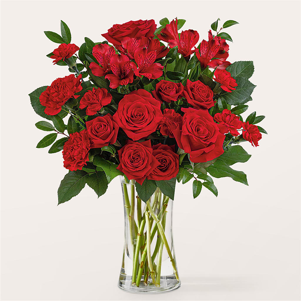 Brilliant Ruby Bouquet – United Market Street, Lubbock TX