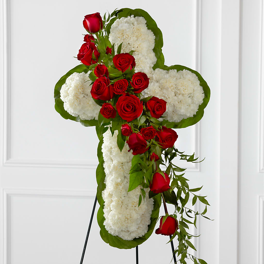 Floral Cross Easel – United Market Street, Lubbock TX