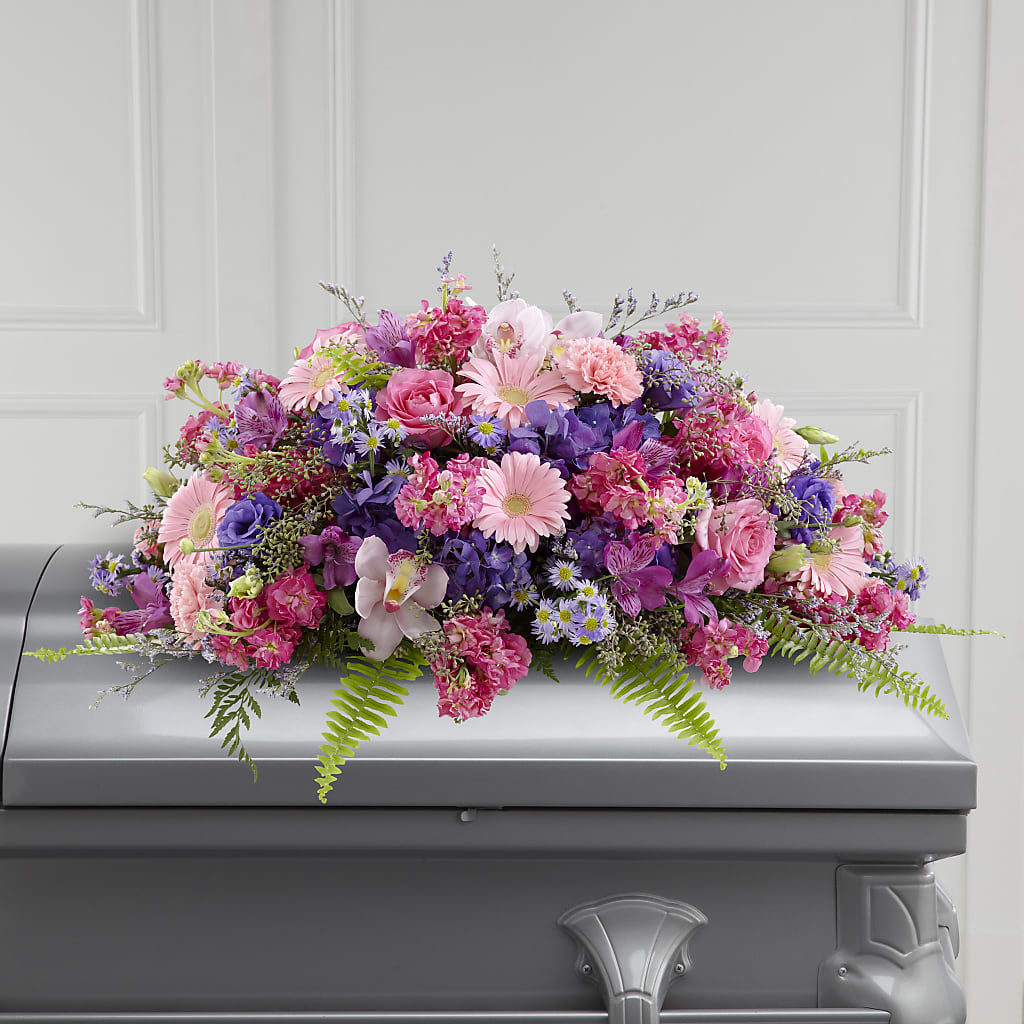 Glorious Garden Casket Spray – United Market Street, Lubbock TX