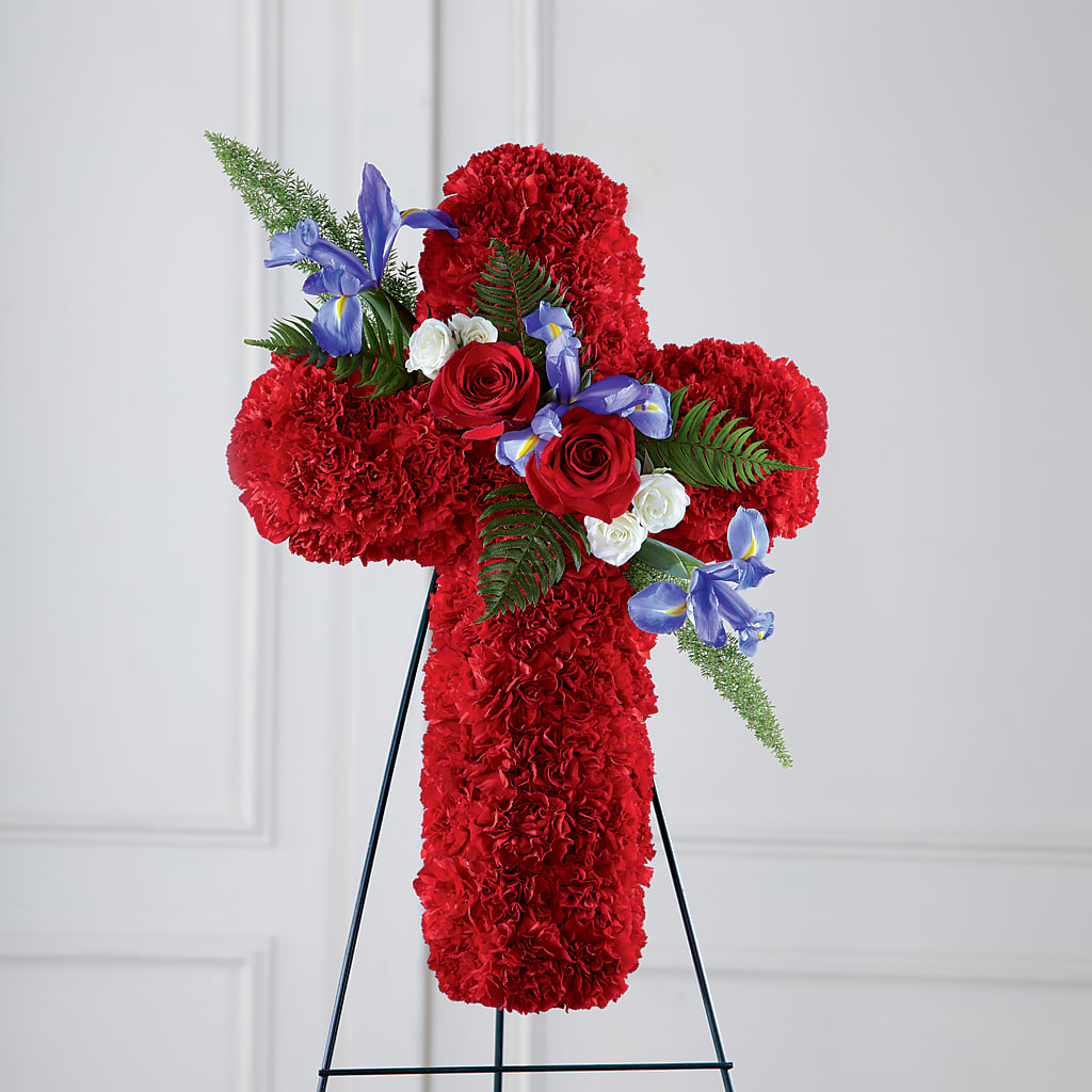 Faithful Hero Floral Cross – United Market Street, Lubbock TX