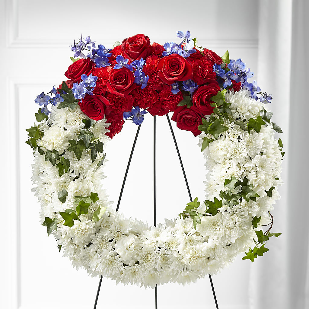 Patriotic Passion Wreath – United Market Street, Lubbock TX