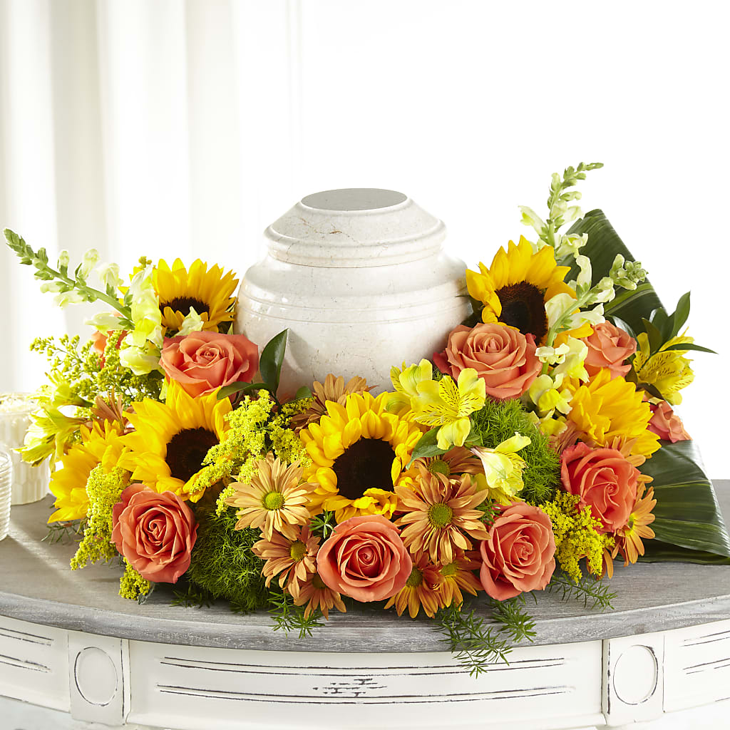 Faithful Sunflower Cremation Adornment – United Market Street, Lubbock TX