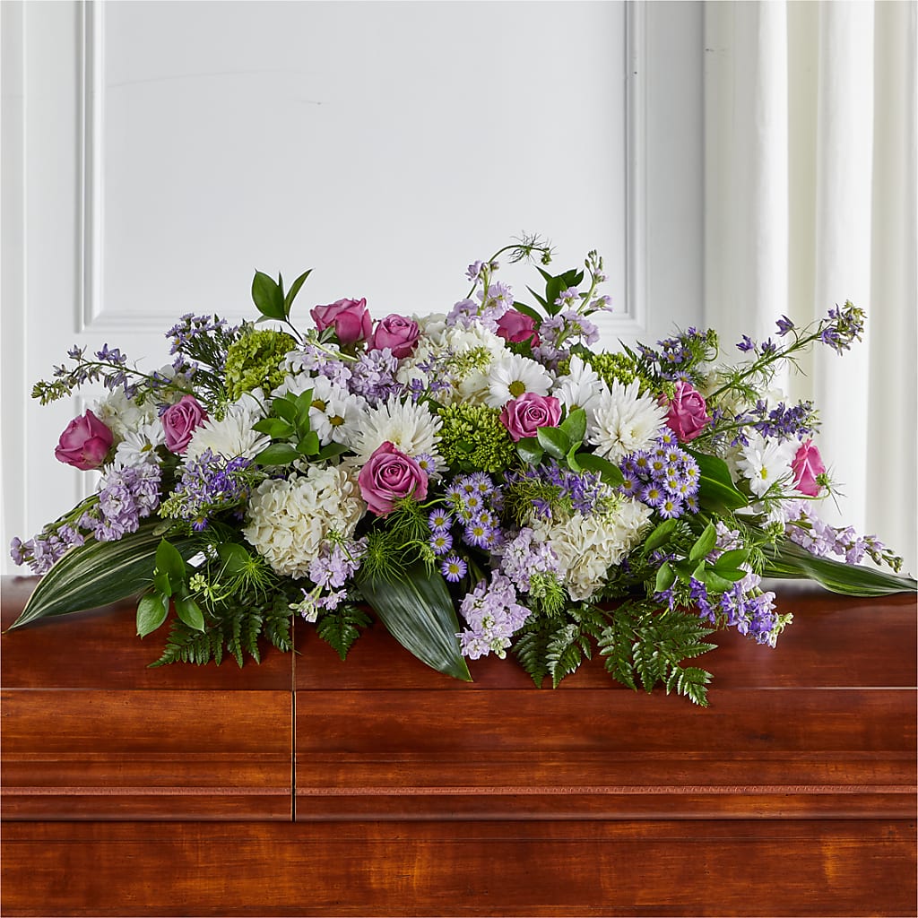 Meadows of Serenity Casket Spray – United Market Street, Lubbock TX