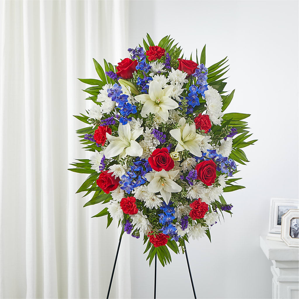 Cherished Service Standing Spray – United Market Street, Lubbock TX