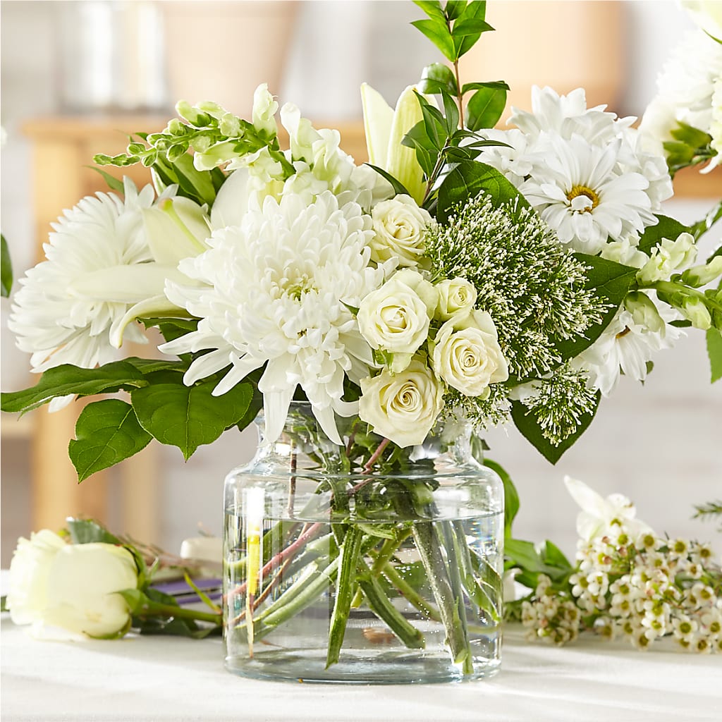 Classic Ivory – A Florist Original – United Market Street, Lubbock TX