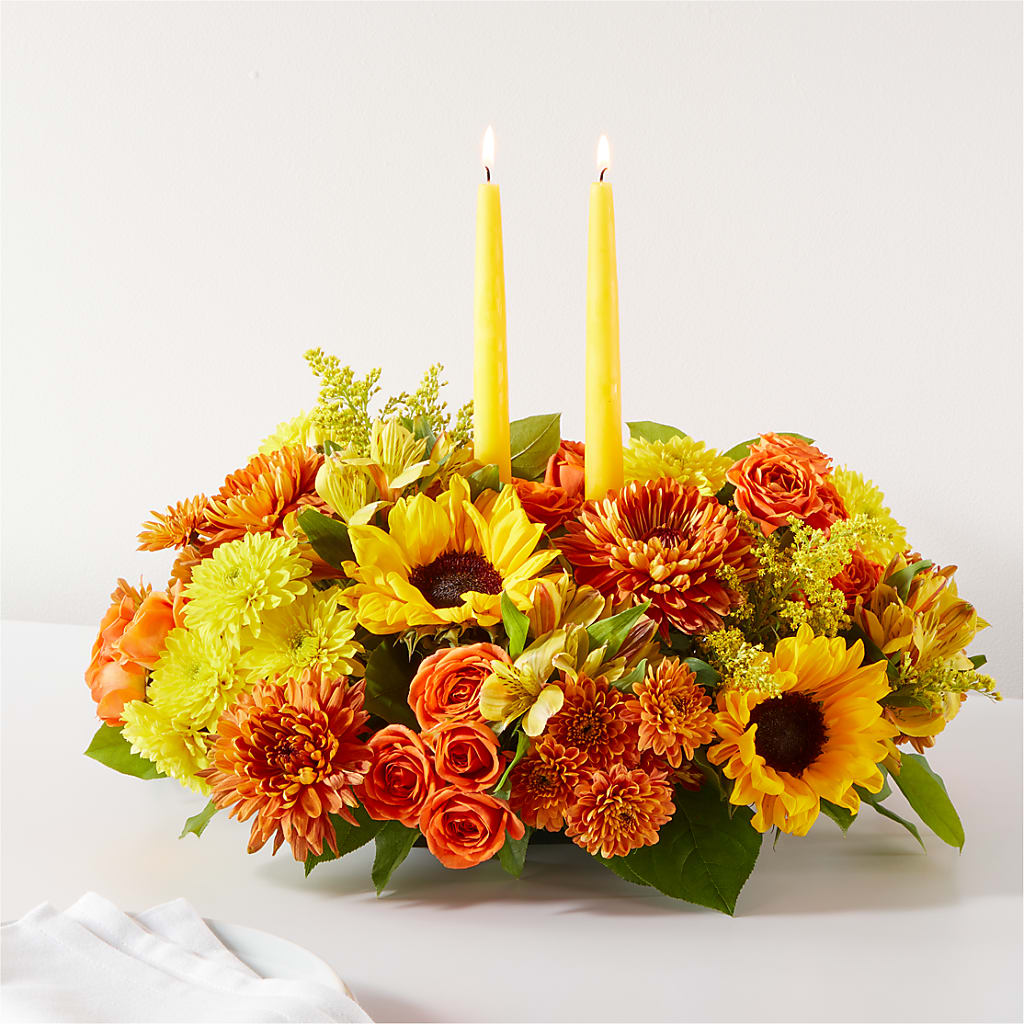 Autumn Harmony Centerpiece – United Market Street, Lubbock TX