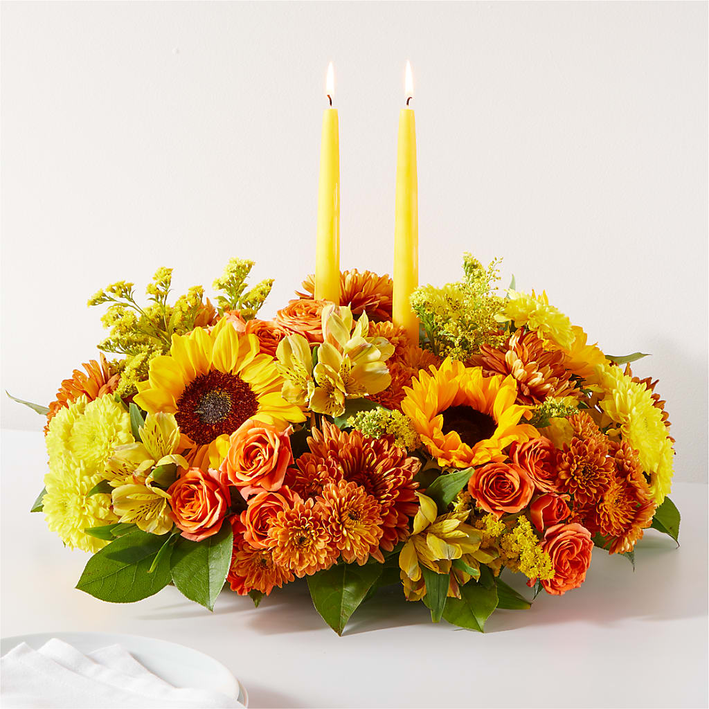 Autumn Harmony Centerpiece – United Market Street, Lubbock TX
