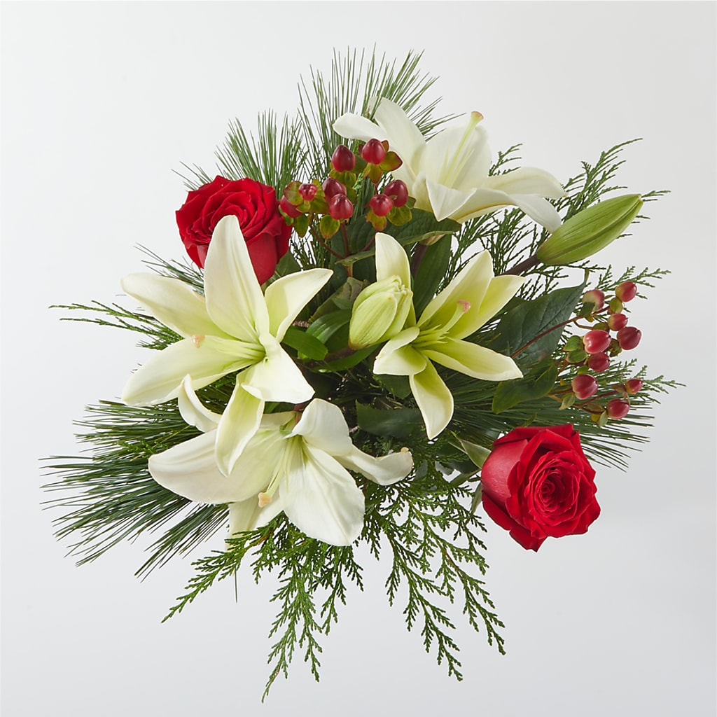 Evergreen Delight Bouquet & Happy Birthday Topper – United Market Street, Lubbock TX