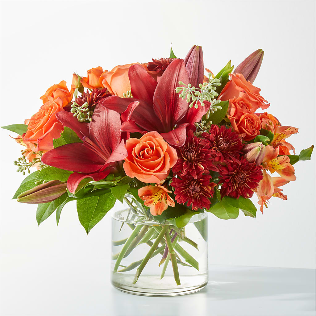 Crimson Leaves Bouquet – United Market Street, Lubbock TX