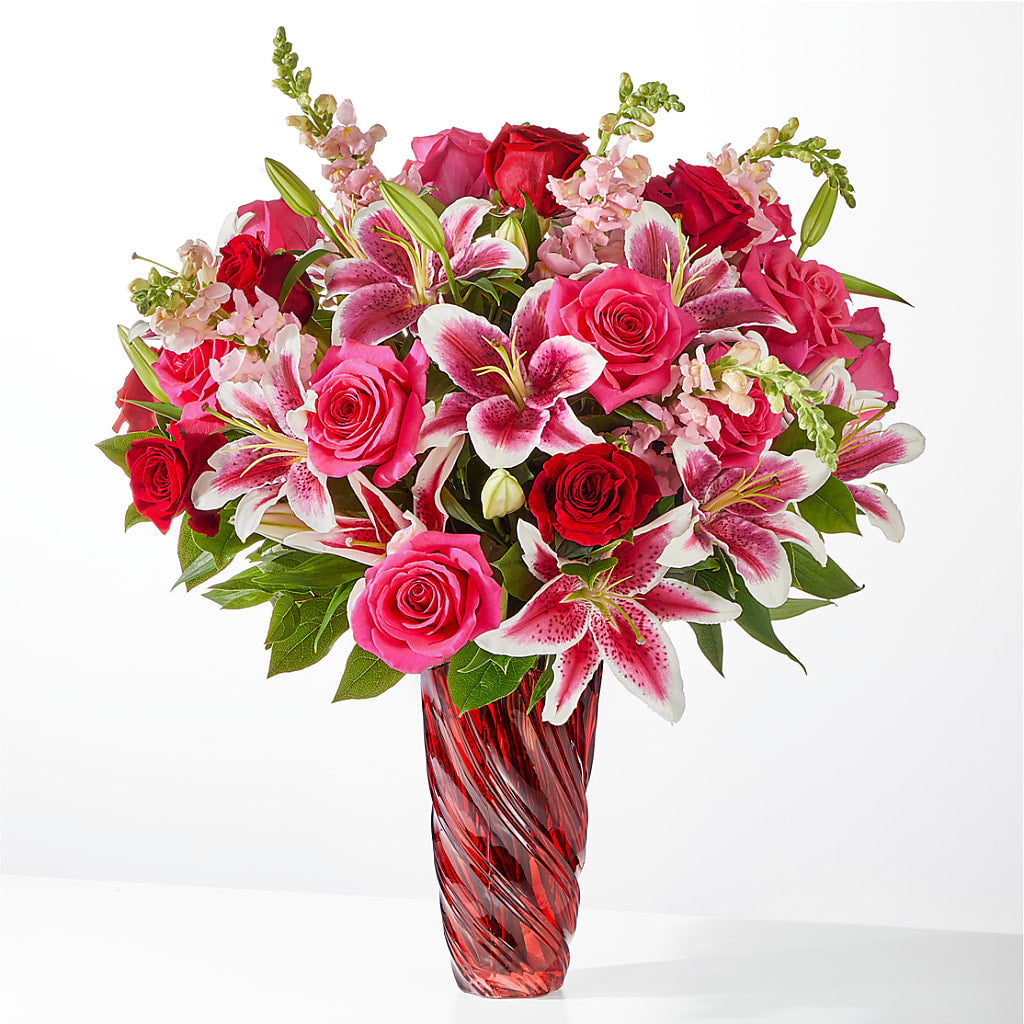 Always You Bouquet with Luxe Swirl Vase – United Market Street, Lubbock TX