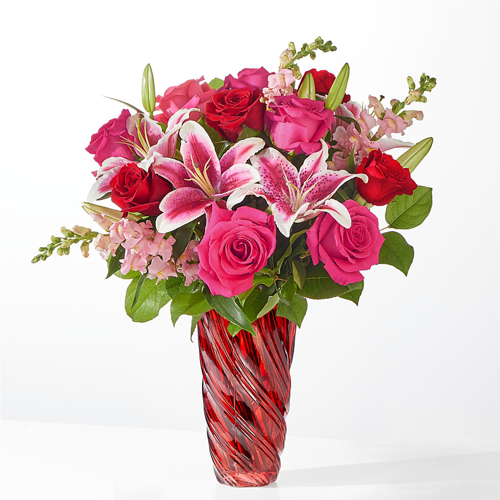 Always You Bouquet with Luxe Swirl Vase – United Market Street, Lubbock TX