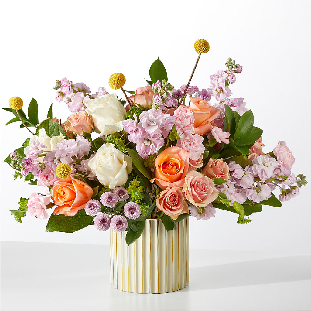 French Market Bouquet with Ivory Vase – United Market Street, Lubbock TX