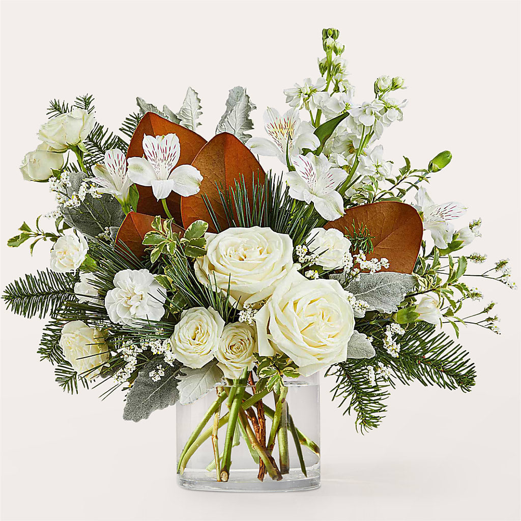 Fresh Snowfall Bouquet – United Market Street, Lubbock TX