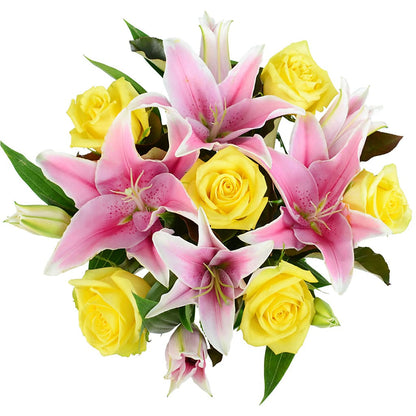 Debi Lilly Yellow Fragrant Rose Bouquet –  United Market Street, Lubbock TX