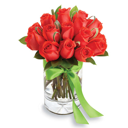 Chic Rose Arrangement Orange –  United Market Street, Lubbock TX