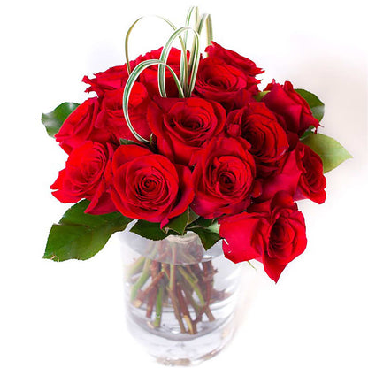 Chic Rose Arrangement Red –  United Market Street, Lubbock TX
