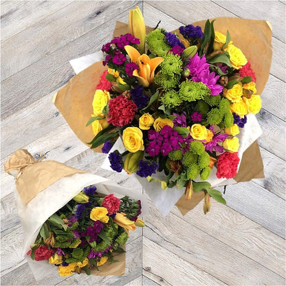 La Buena Vida Wrapped Bouquet –  United Market Street, Lubbock TX