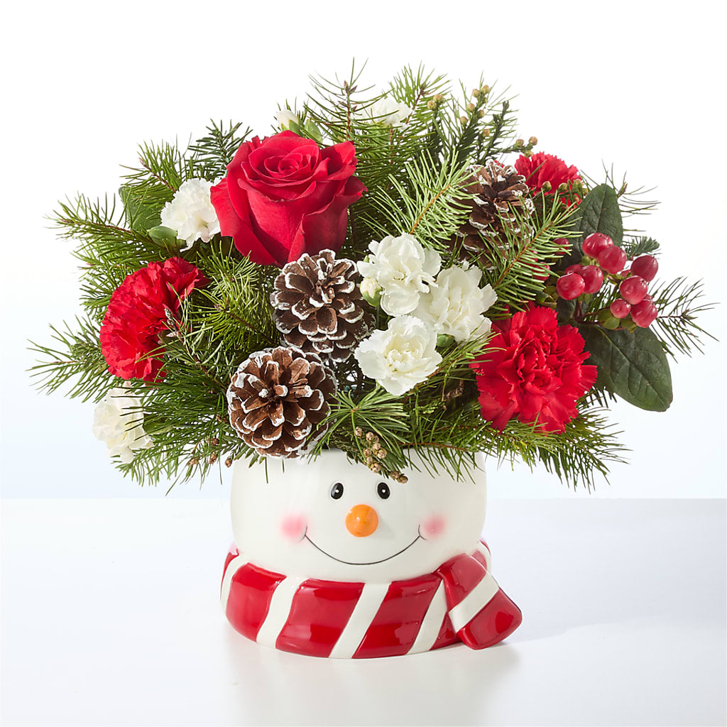 Jolly Snowman Bouquet –  United Market Street, Lubbock TX