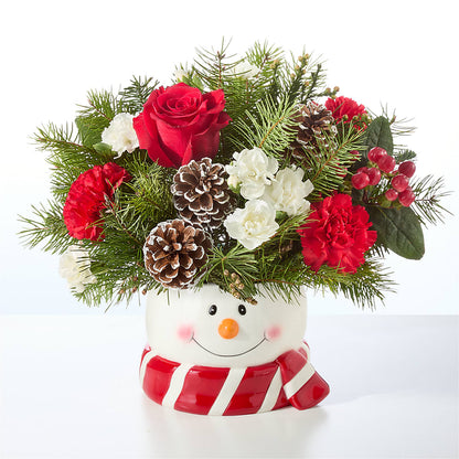 Jolly Snowman Bouquet –  United Market Street, Lubbock TX