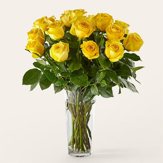 Long Stem Yellow Rose Bouquet –  United Market Street, Lubbock TX