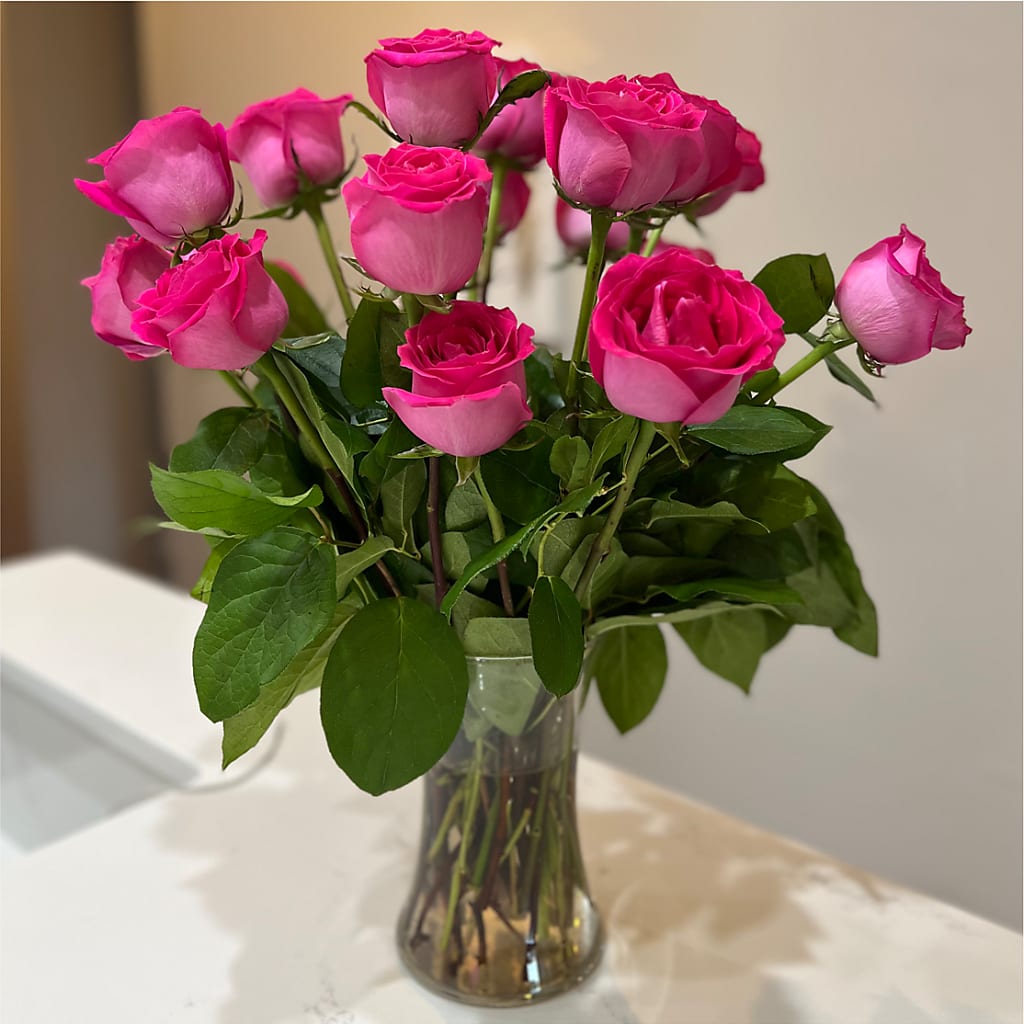 Long Stem Pink Rose Bouquet –  United Market Street, Lubbock TX