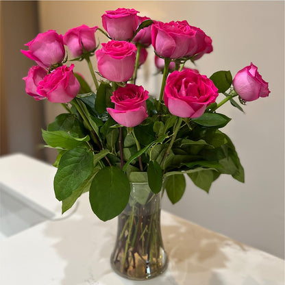 Long Stem Pink Rose Bouquet –  United Market Street, Lubbock TX