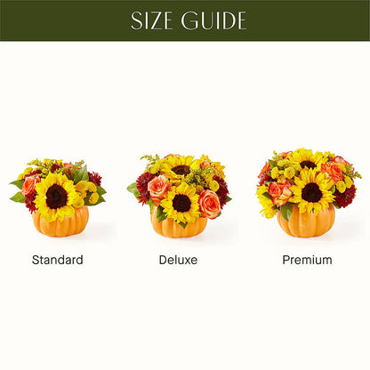 Golden Gourd Pumpkin Bouquet –  United Market Street, Lubbock TX