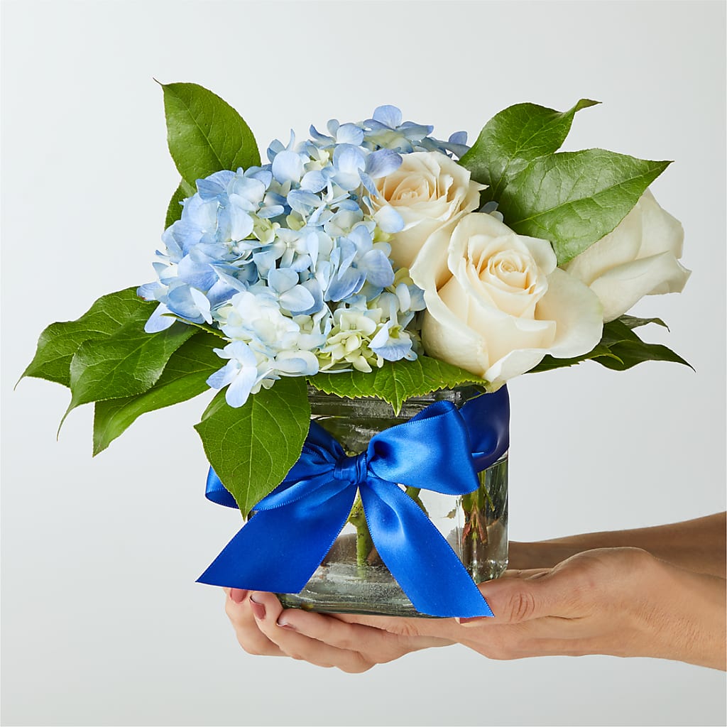 Sky Blue Delight Bouquet –  United Market Street, Lubbock TX