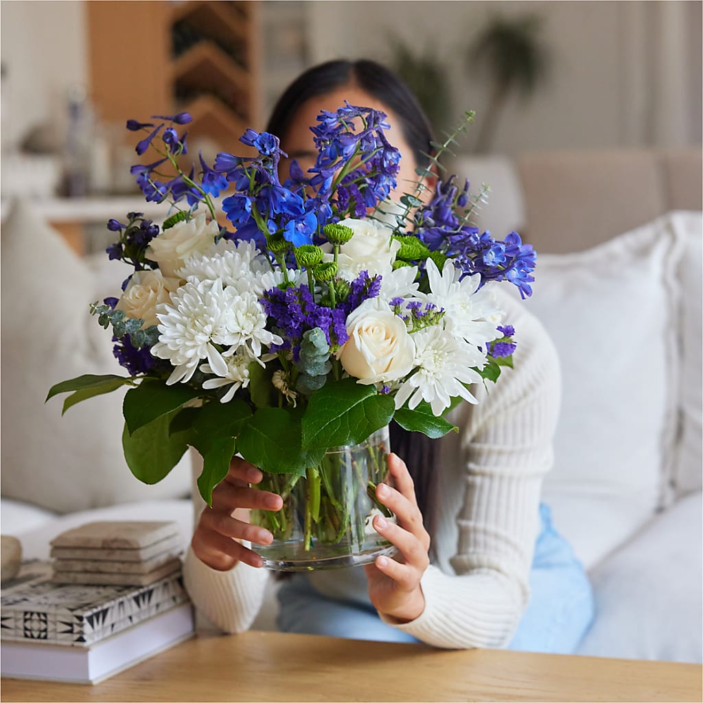 Cerulean Waves Bouquet –  United Market Street, Lubbock TX
