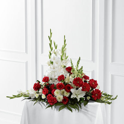 Crimson & White Arrangement –  United Market Street, Lubbock TX
