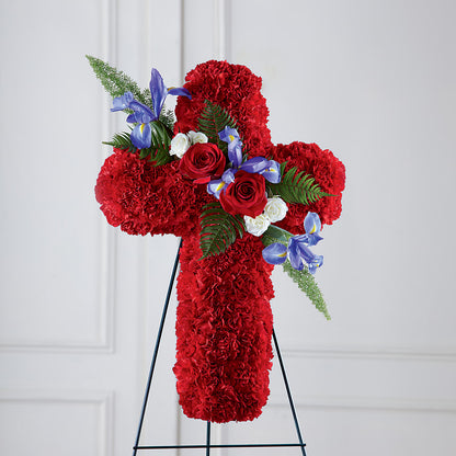 Faithful Hero Floral Cross –  United Market Street, Lubbock TX