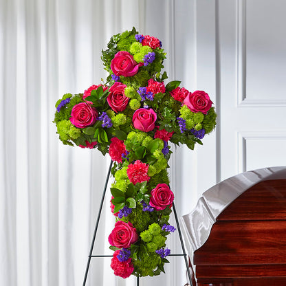 Tribute Rose Floral Cross –  United Market Street, Lubbock TX