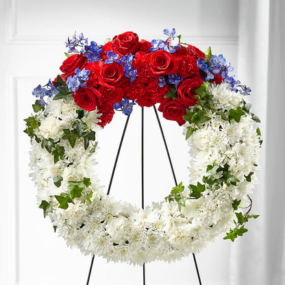 Patriotic Passion Wreath –  United Market Street, Lubbock TX