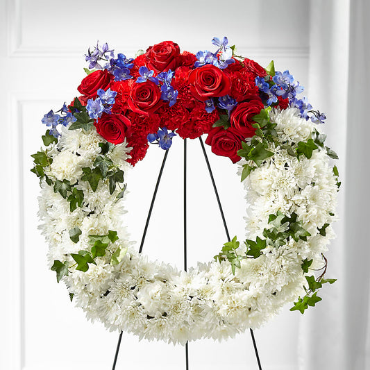 Patriotic Passion Wreath –  United Market Street, Lubbock TX