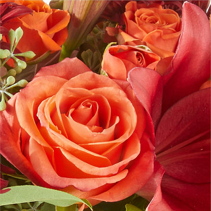 Crimson Leaves Bouquet –  United Market Street, Lubbock TX