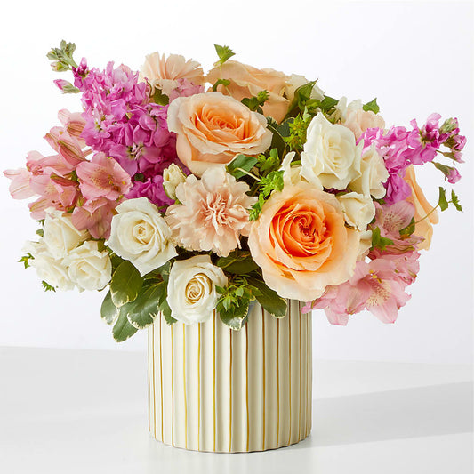 Paradise Bouquet with Ivory Vase –  United Market Street, Lubbock TX