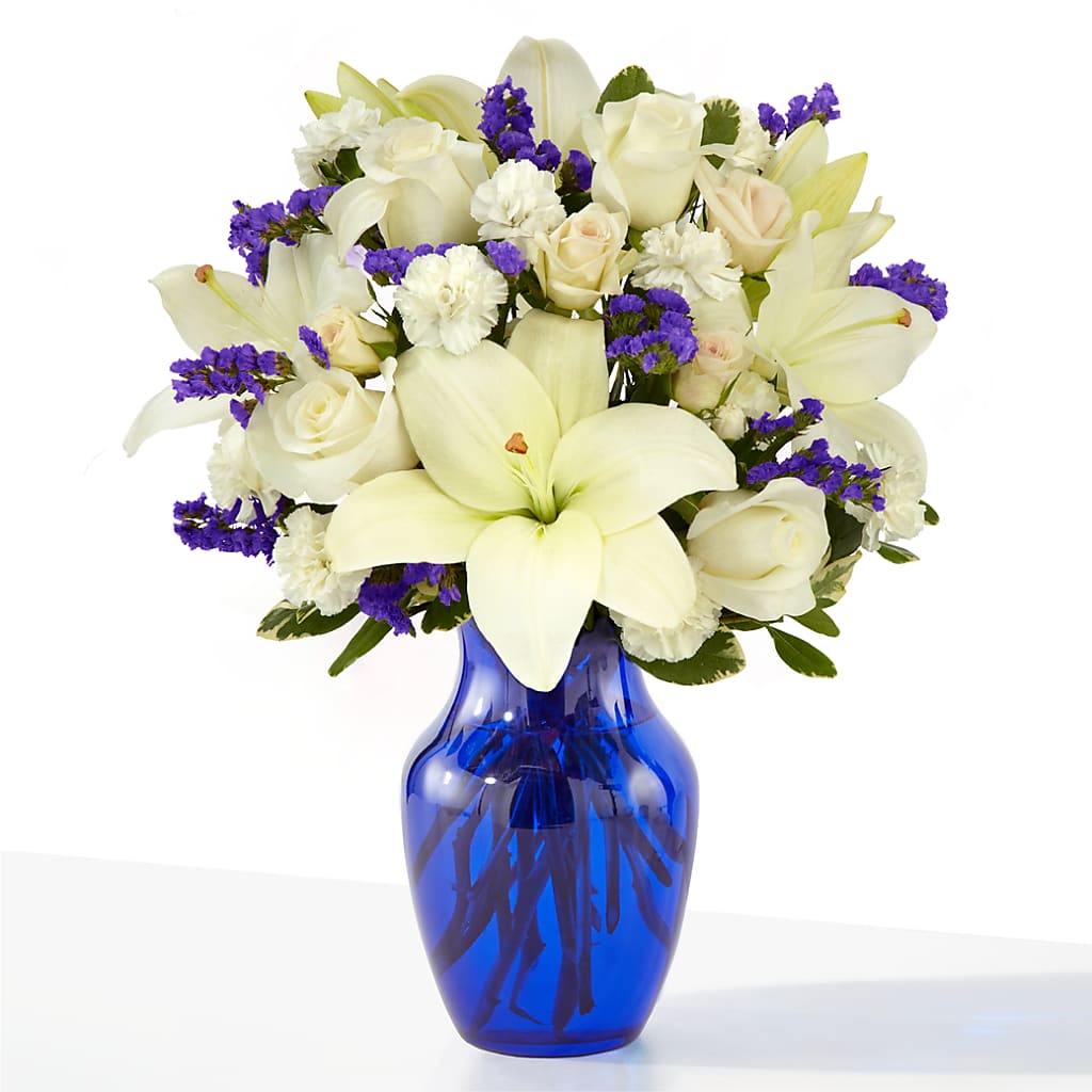Sapphire Rush Bouquet –  United Market Street, Lubbock TX