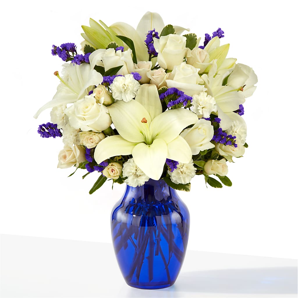 Sapphire Rush Bouquet –  United Market Street, Lubbock TX
