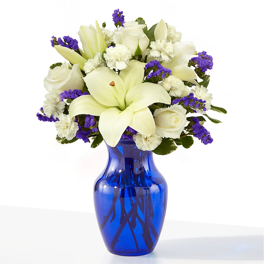 Sapphire Rush Bouquet –  United Market Street, Lubbock TX