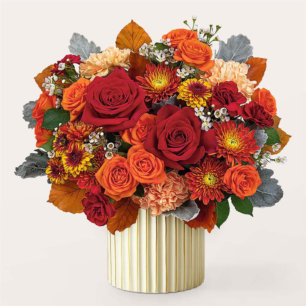 Merlot Bouquet with Ivory Vase –  United Market Street, Lubbock TX