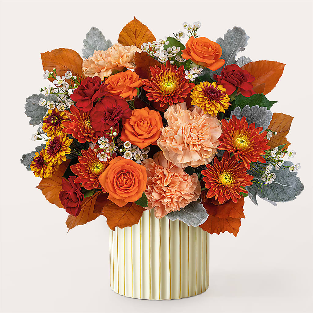 Merlot Bouquet with Ivory Vase –  United Market Street, Lubbock TX