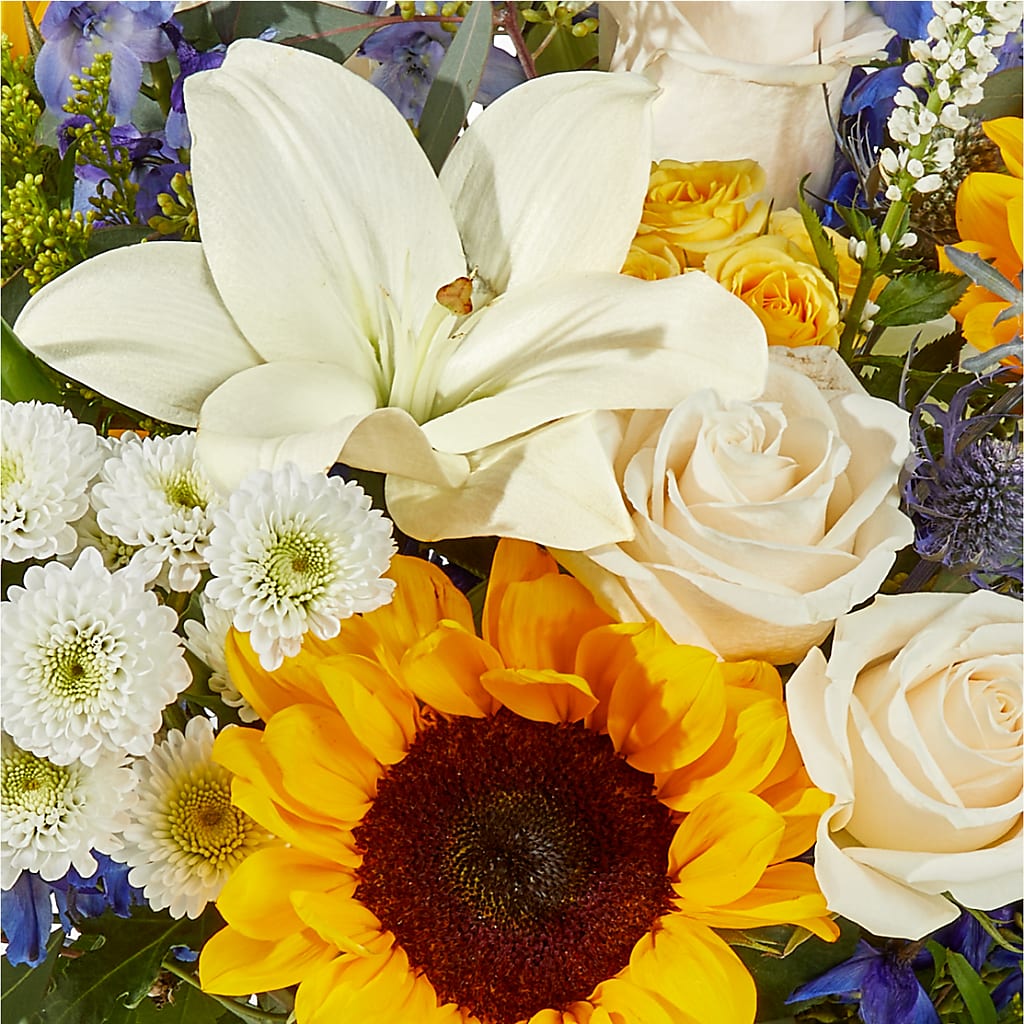 Wonderfully Sunny Bouquet –  United Market Street, Lubbock TX